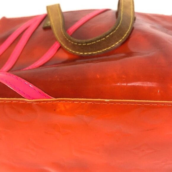 LOUIS VUITTON M91905 Lead PM Tote Bag Hand Bag Monogram Vernis - Picture 16 of 16
